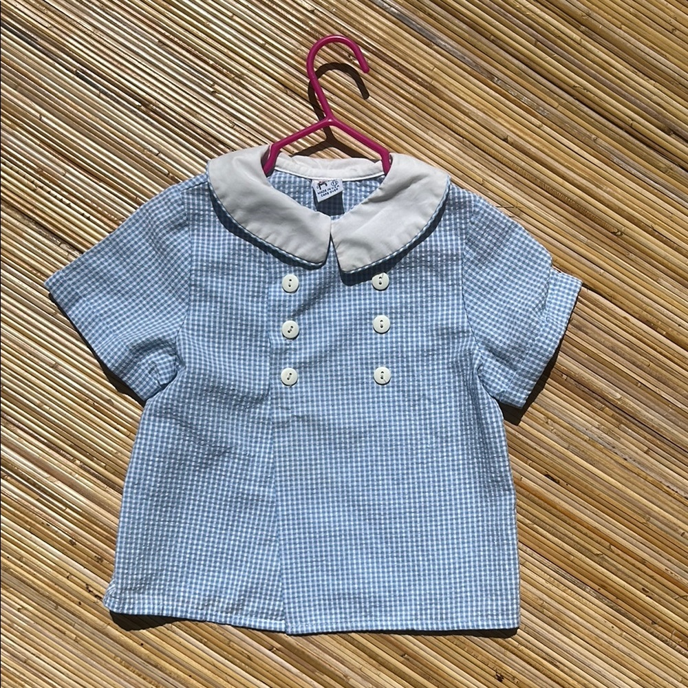 IMP Originals Blue and White Gingham Button Down Shirt